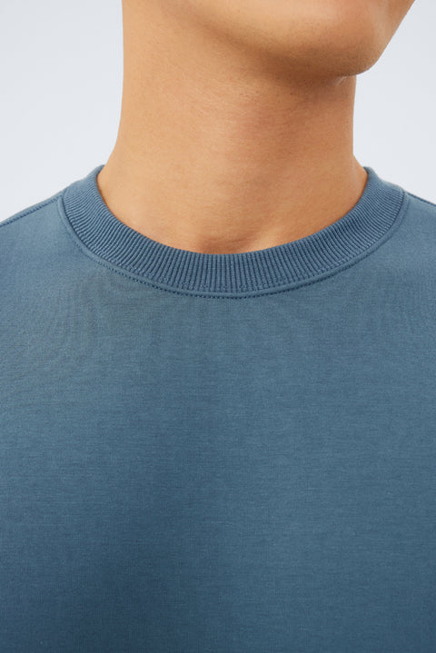 CottonSTRETCH Intechno Sweatshirt | Dark Teal BLE123