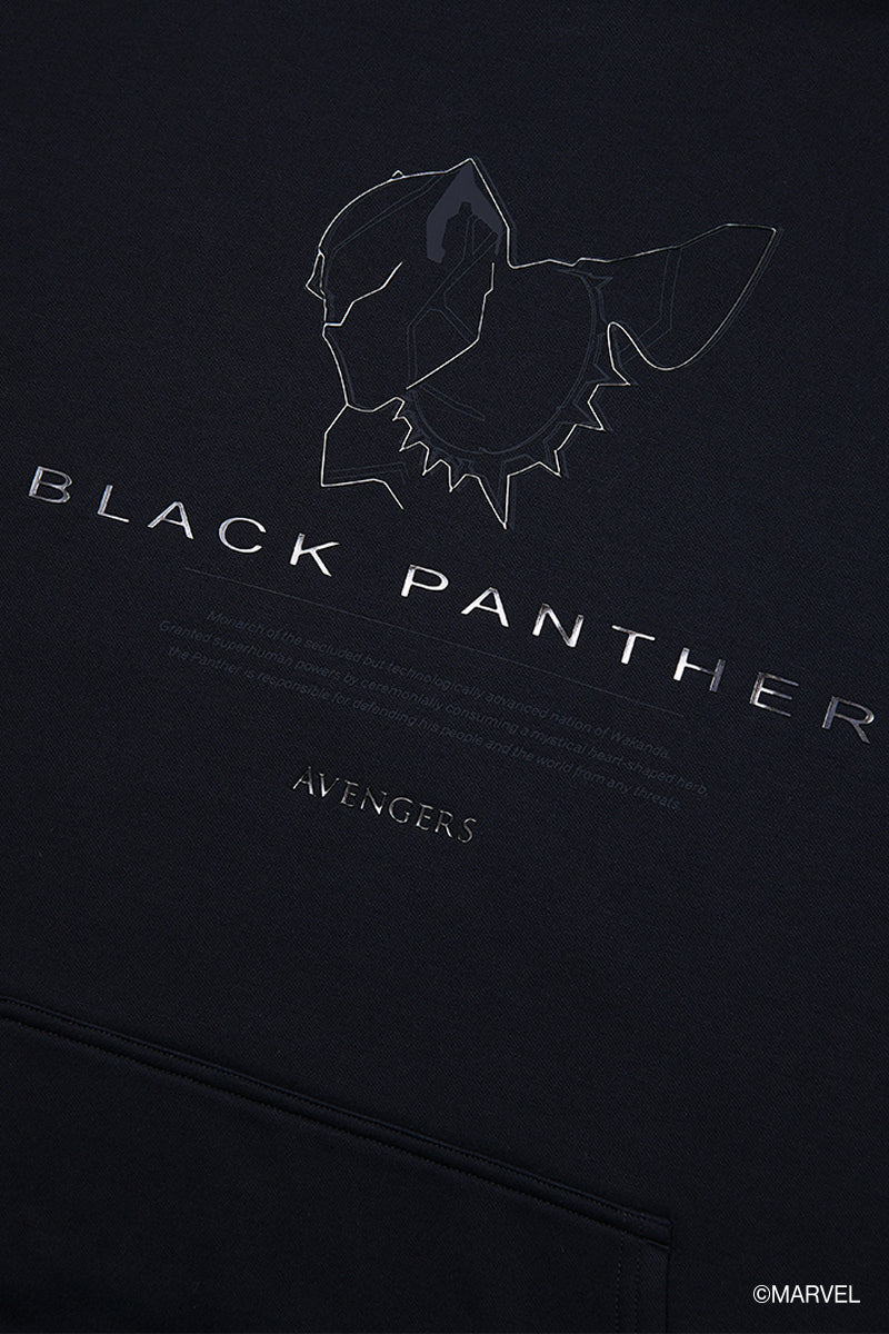 Black Panther Slim Fleece Hoodie | Black BKFD01