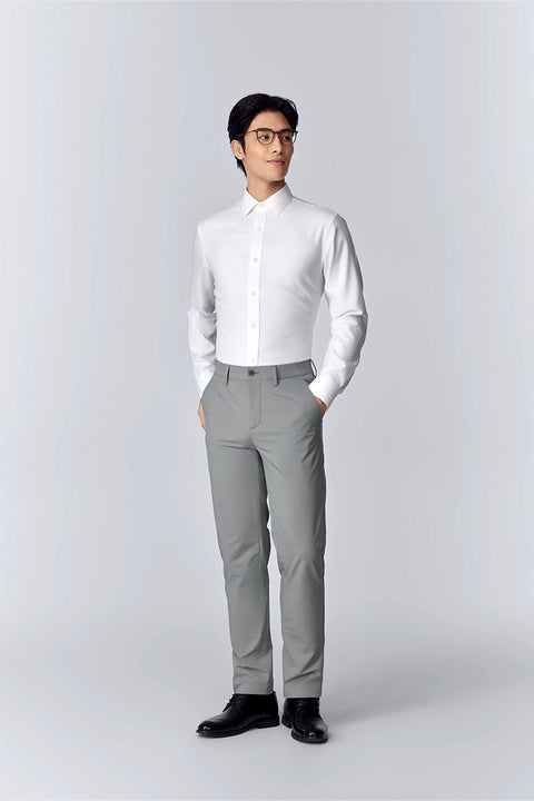 Wrinkle-Free Classic Twill Dress Shirt | White WH001Z