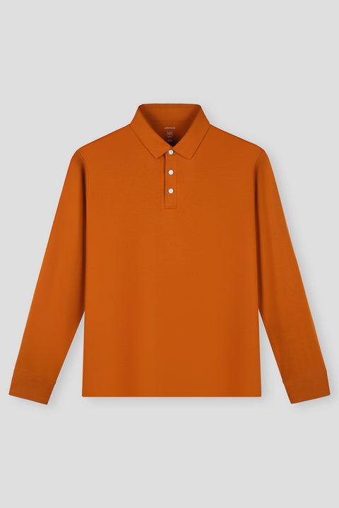 HeatGuard Long Sleeve Polo | Apricot Orange PT1163