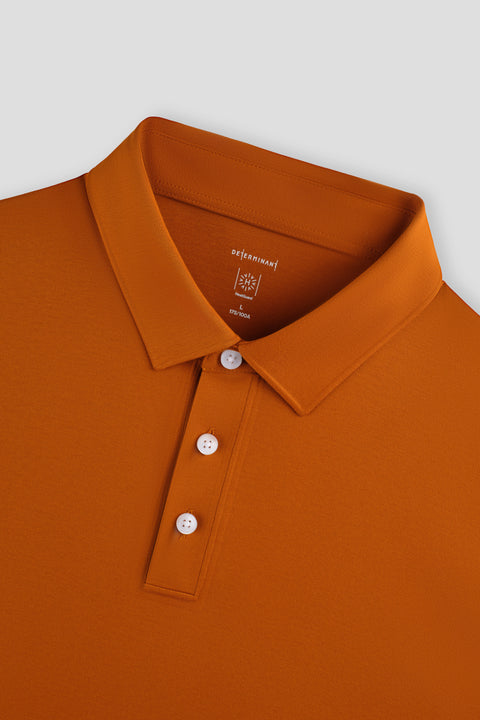 HeatGuard Long Sleeve Polo | Apricot Orange PT1163