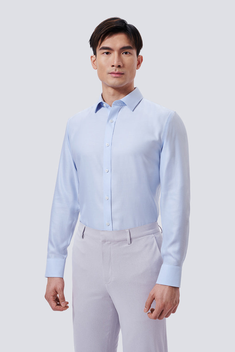 InstantCool Dobby Dress Shirt | Light Blue 17803N