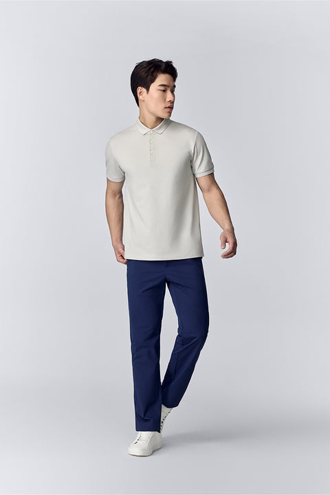 VISDRY™ 3-Button Pique Polo | Light Grey GYFL01