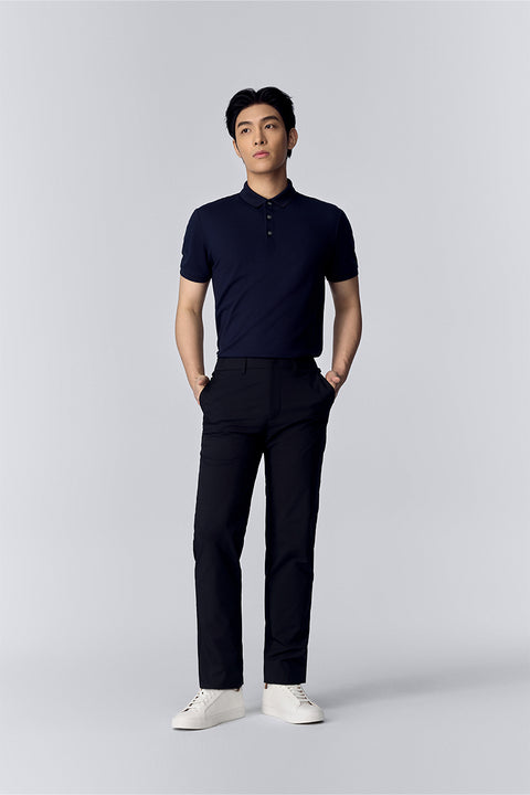 VISDRY™ 3-Button Pique Polo | Navy NNY096