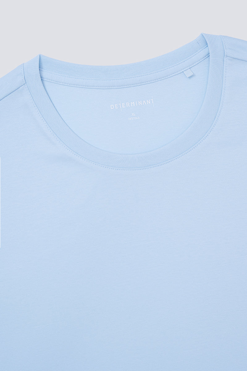 Softex Crew Neck T-Shirt | Light Blue BLFL01