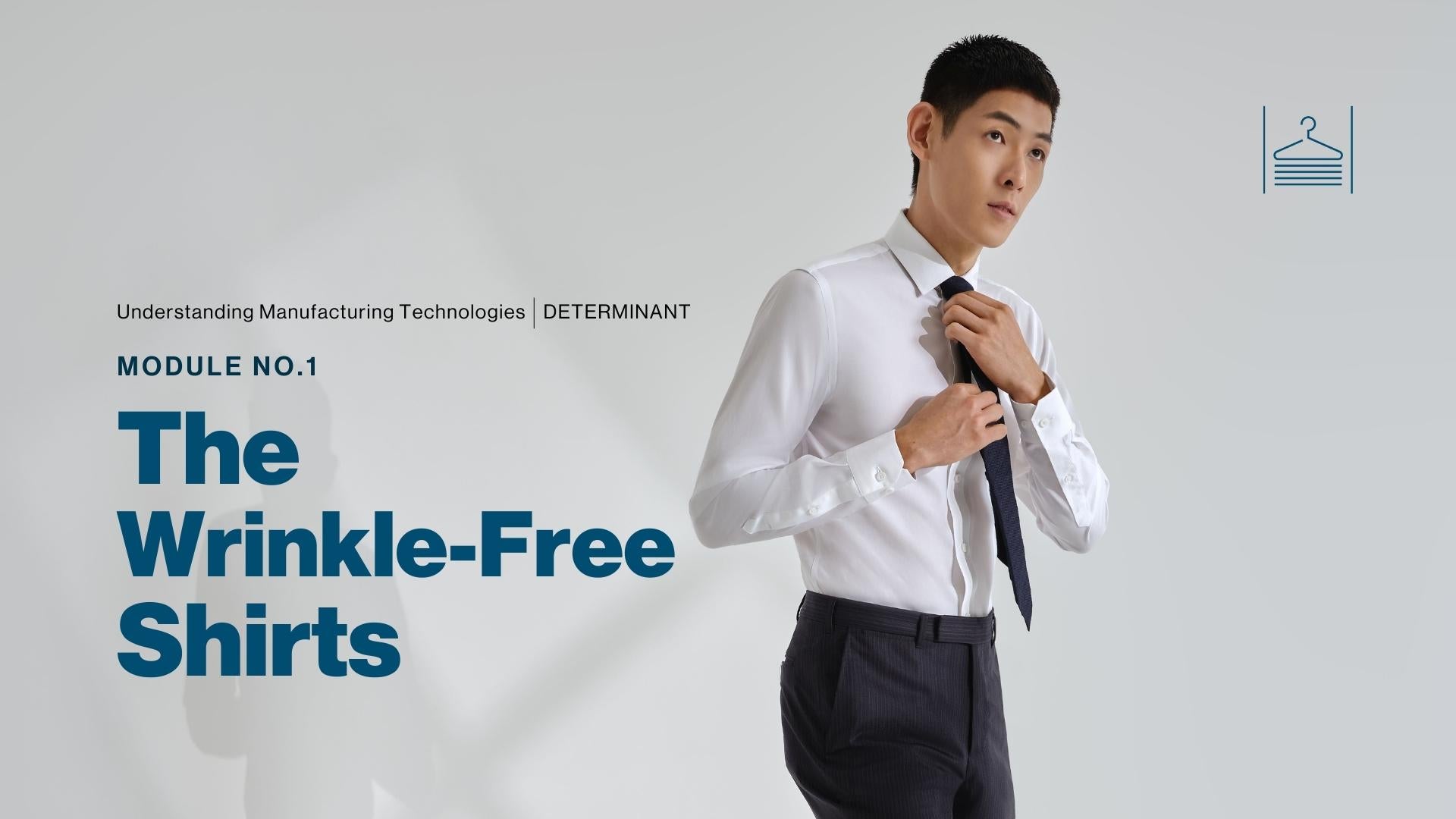 What is a wrinklefree shirt? How does it work? DETERMINANT