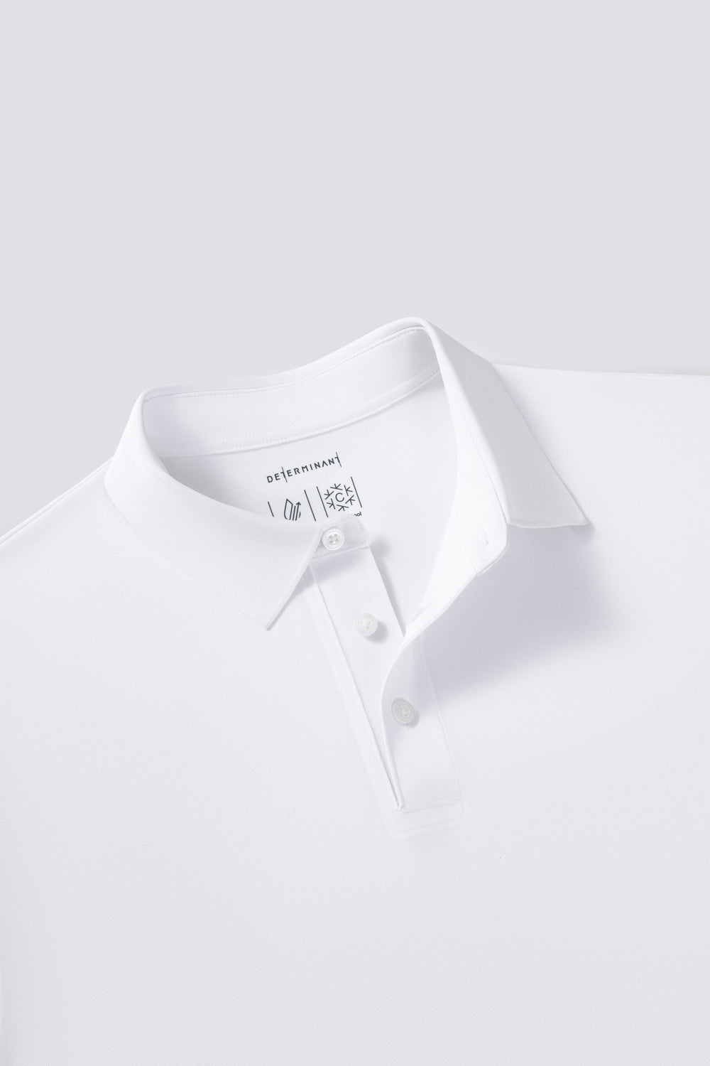 VISDRY™  珠地 Polo  白色 WH001Z
