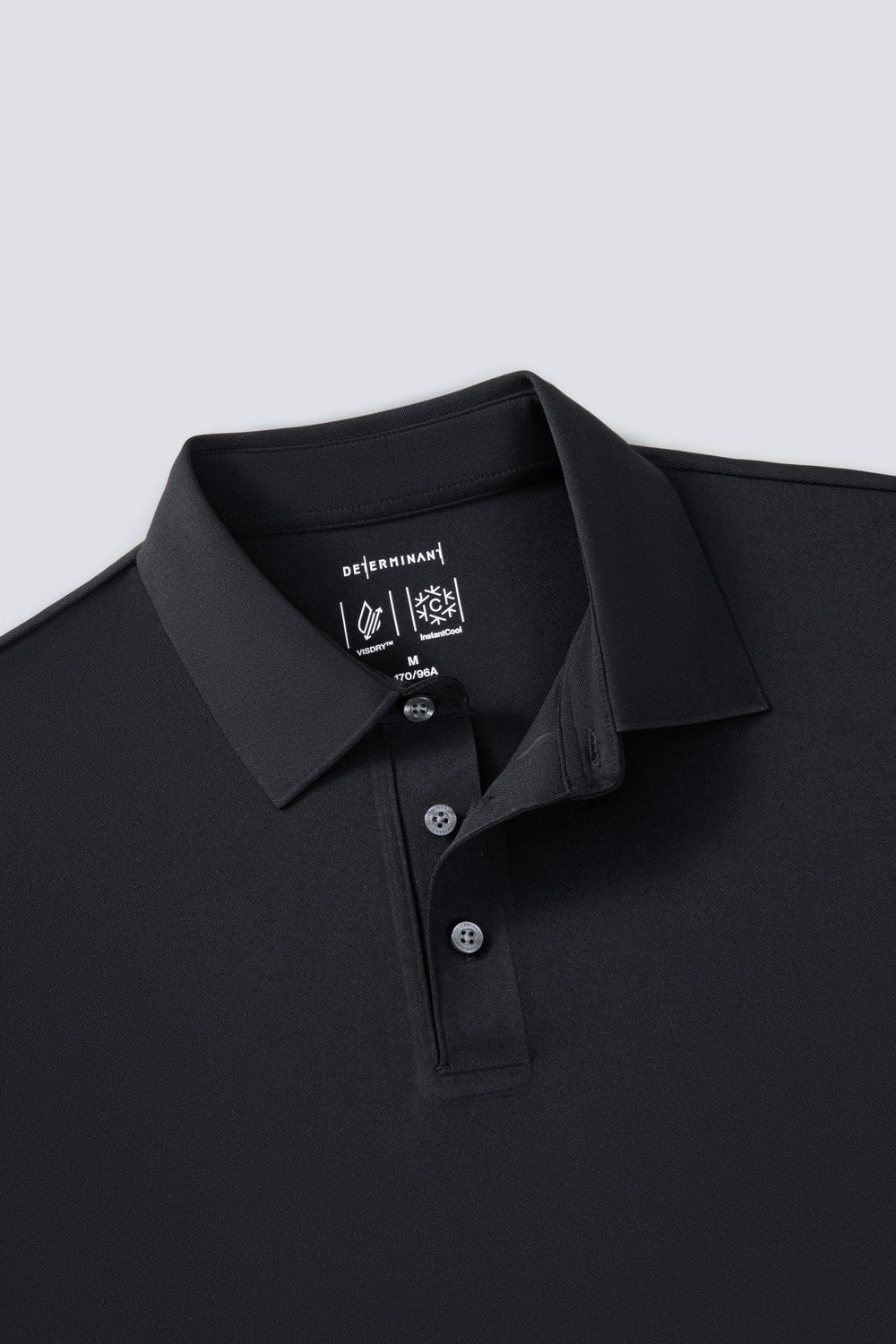 VISDRY™  珠地 Polo  黑色 BKFD01