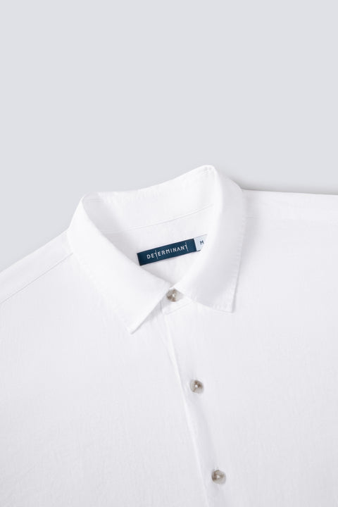 亞麻休閒襯衫  白色 WH001Z