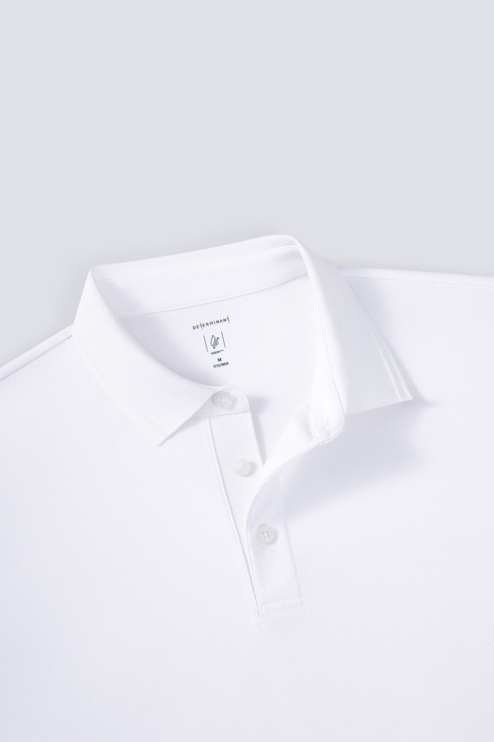 VISDRY™ 立體壓紋珠地 Polo | 白色 WH001Z
