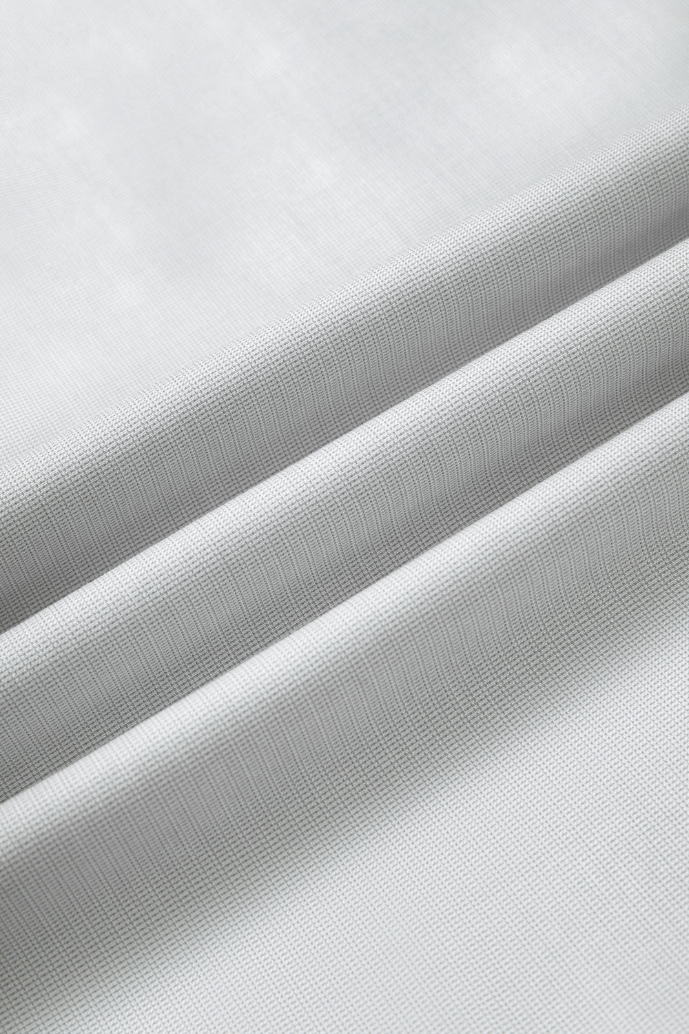 Wrinkle-Free Twill Dress Shirt | Light Grey Plain 27222N