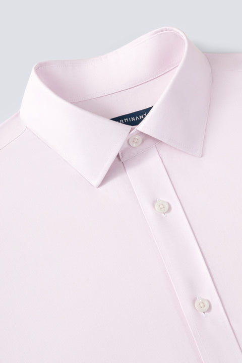 Wrinkle-Free Twill Dress Shirt | Lavender Forest Plain 30028N