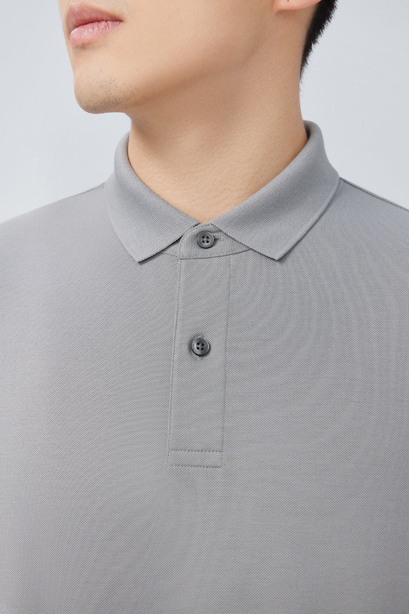 VISDRY™ Pique Polo | Stone Grey GYE103
