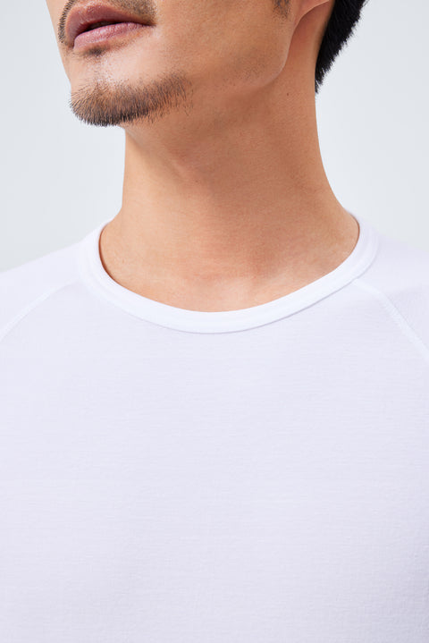 InstantCool Raglan Curved Hem T-Shirt | White WH001Z