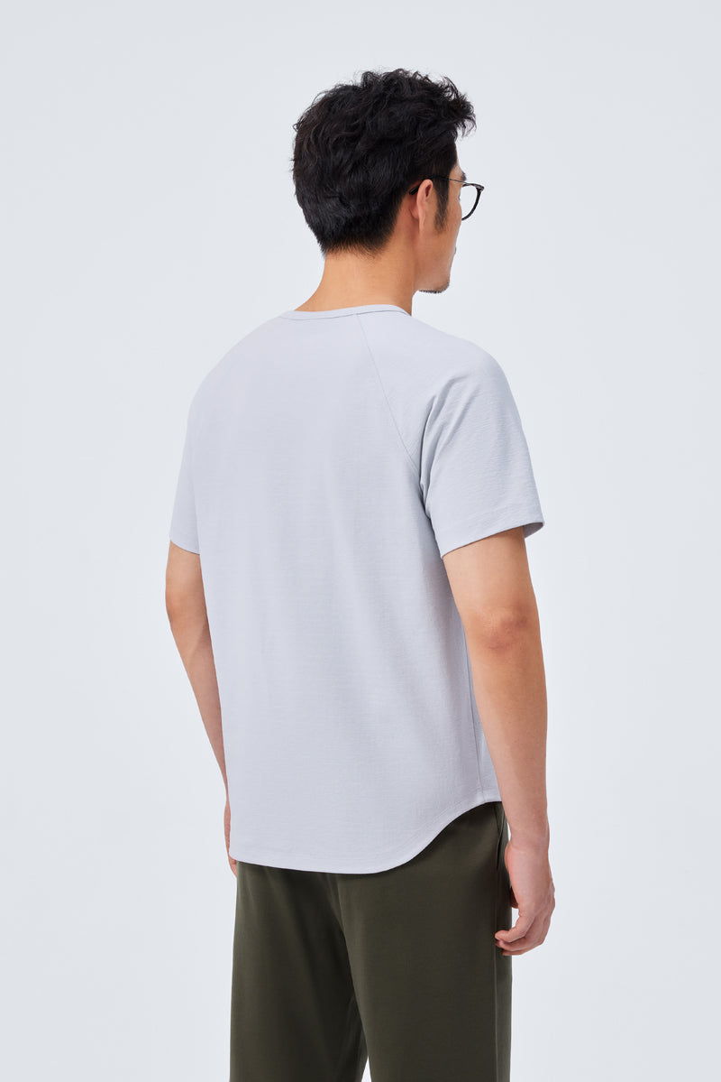 InstantCool Raglan Curved Hem T-Shirt | Grey GYE128