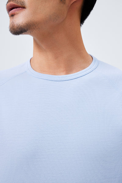InstantCool Raglan Curved Hem T-Shirt | Light Blue 15940P