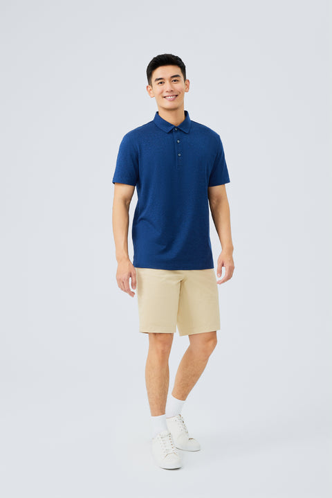 Waterless Dye Jersey Polo | Dark Blue BL3012