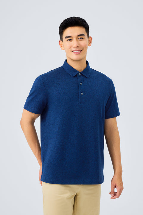 Waterless Dye Jersey Polo | Dark Blue BL3012