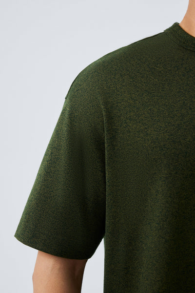 Waterless Dye Relaxed-Fit T-Shirt  | Dark Green GN0609