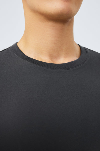 Regal Crew Neck Long Sleeve T-Shirt | Dark Grey GYE161