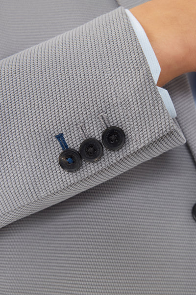 CottonSTRETCH Knit Smart Blazer | Grey GYE144