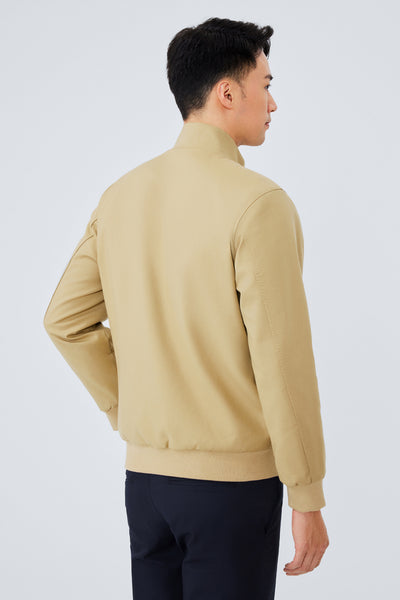 CottonSTRETCH Woven Blouson Jacket | Khaki 8961NZ