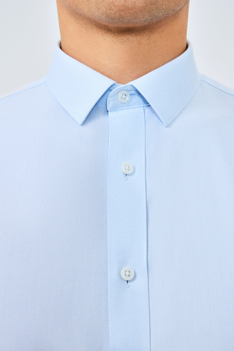 HeatGuard Dobby Twill Dress Shirt | Light Blue 8146NZ