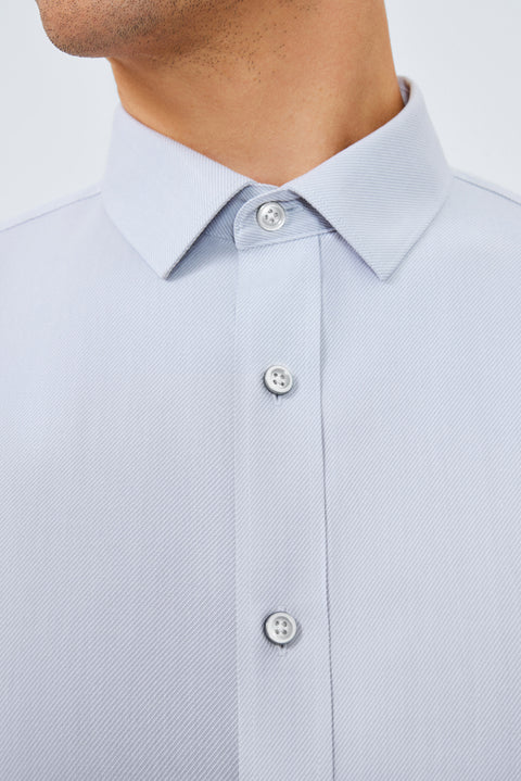 HeatGuard Dobby Twill Dress Shirt | Light Grey 9618NZ