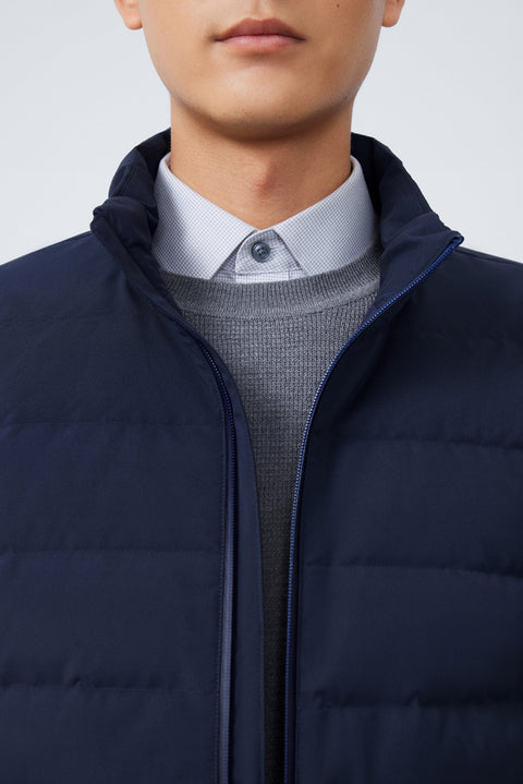 Quilted Down Jacket | Navy NYDW01