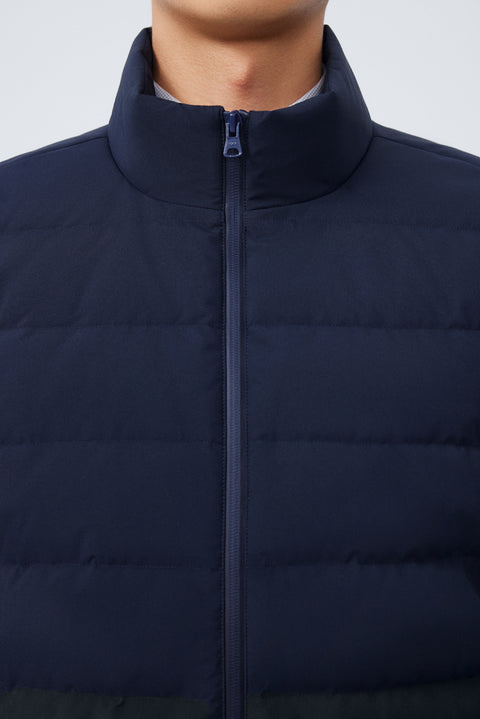 Quilted Down Jacket | Navy NYDW01