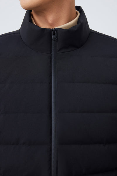 Quilted Down Jacket | Black BKFD01