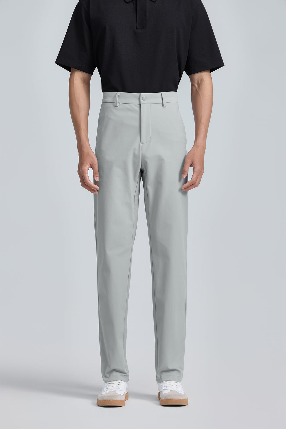 Multi-Stretch Warp Knit Smart Pants | Light Grey LG0000