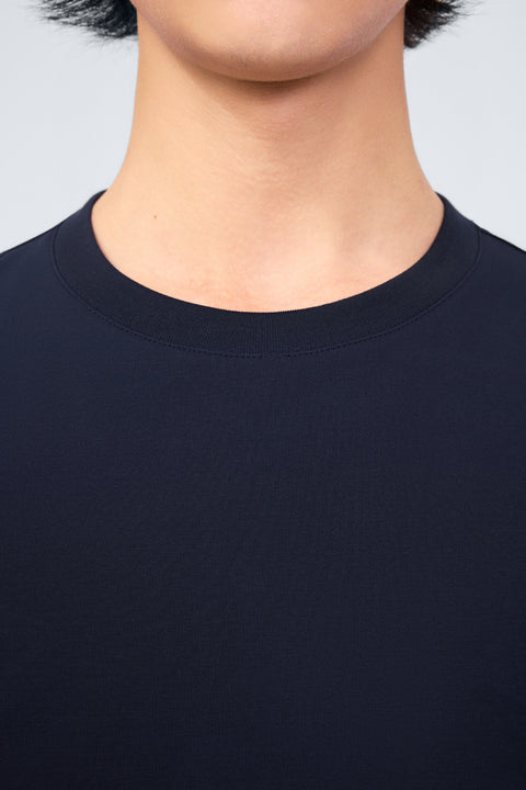 InstantCool Jersey Crew Neck T-Shirt | Navy NYE009