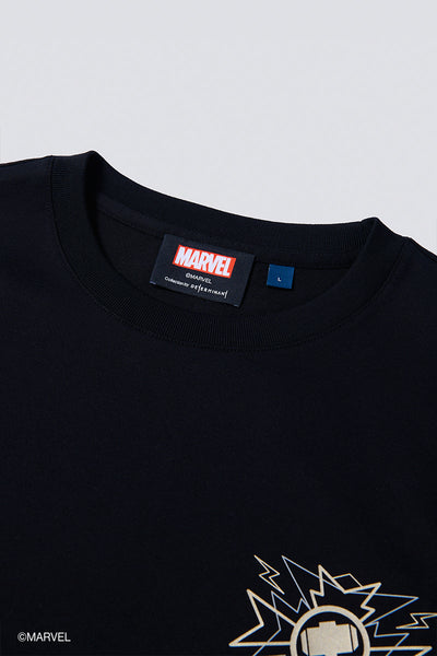Thor Regal Crew Neck T-Shirt | Black BKFD01