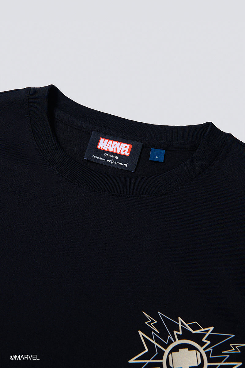 Thor Regal Crew Neck T-Shirt | Black BKFD01