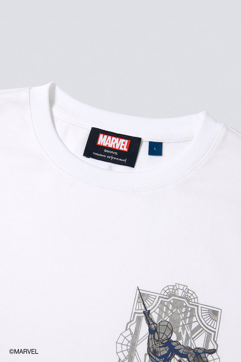 Spider-Man Regal Crew Neck T-Shirt | White WH001Z