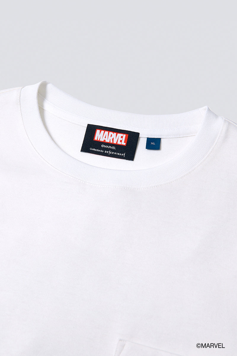 鐵甲奇俠 Regal 圓領口袋 T 恤 |白色 WH001Z
