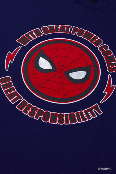 Spider-Man Slim Fleece Sweatshirt | Dark Blue BLFD01