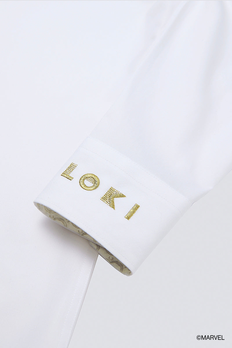 Loki Wrinkle-Free Pinpoint Oxford Dress Shirt | White WH001Z