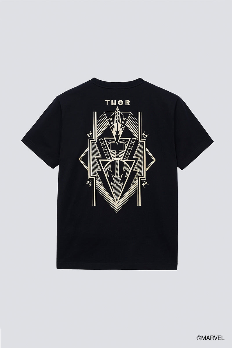 Thor Regal Crew Neck T-Shirt | Black BKFD01