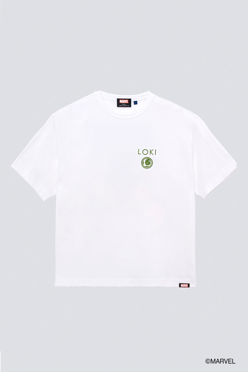 洛基 Regal 休閒版型圓領 T 恤 |白 WH001Z