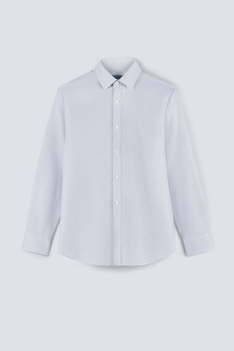 Wrinkle-Free Classic Twill Dress Shirt | Pale Grey 20987N