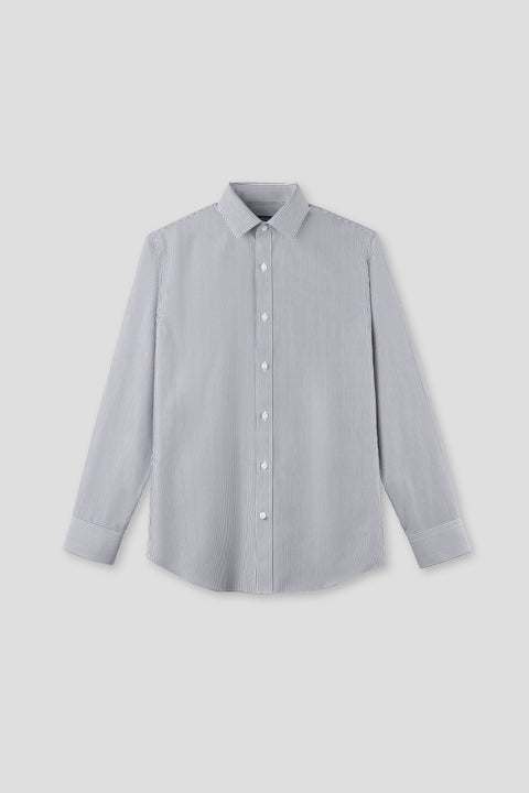 “Frozen in Tones” Waterless Dye Dress Shirt | Iceberg Stripe 22796N