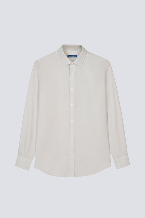 Wrinkle-Free Twill Dress Shirt | Beige 12722N
