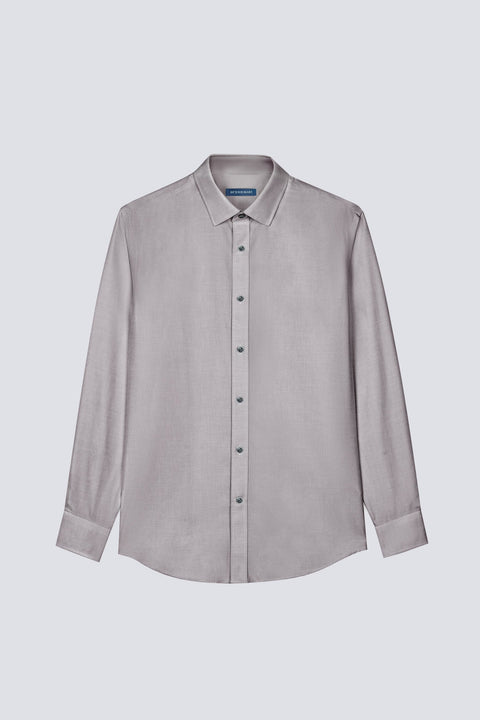 Wrinkle-Free Twill Dress Shirt | Coffee Bean 12030N