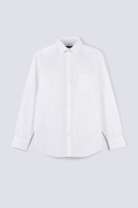 免燙精細牛津紡 Pocket商務襯衫 | White WH001Z