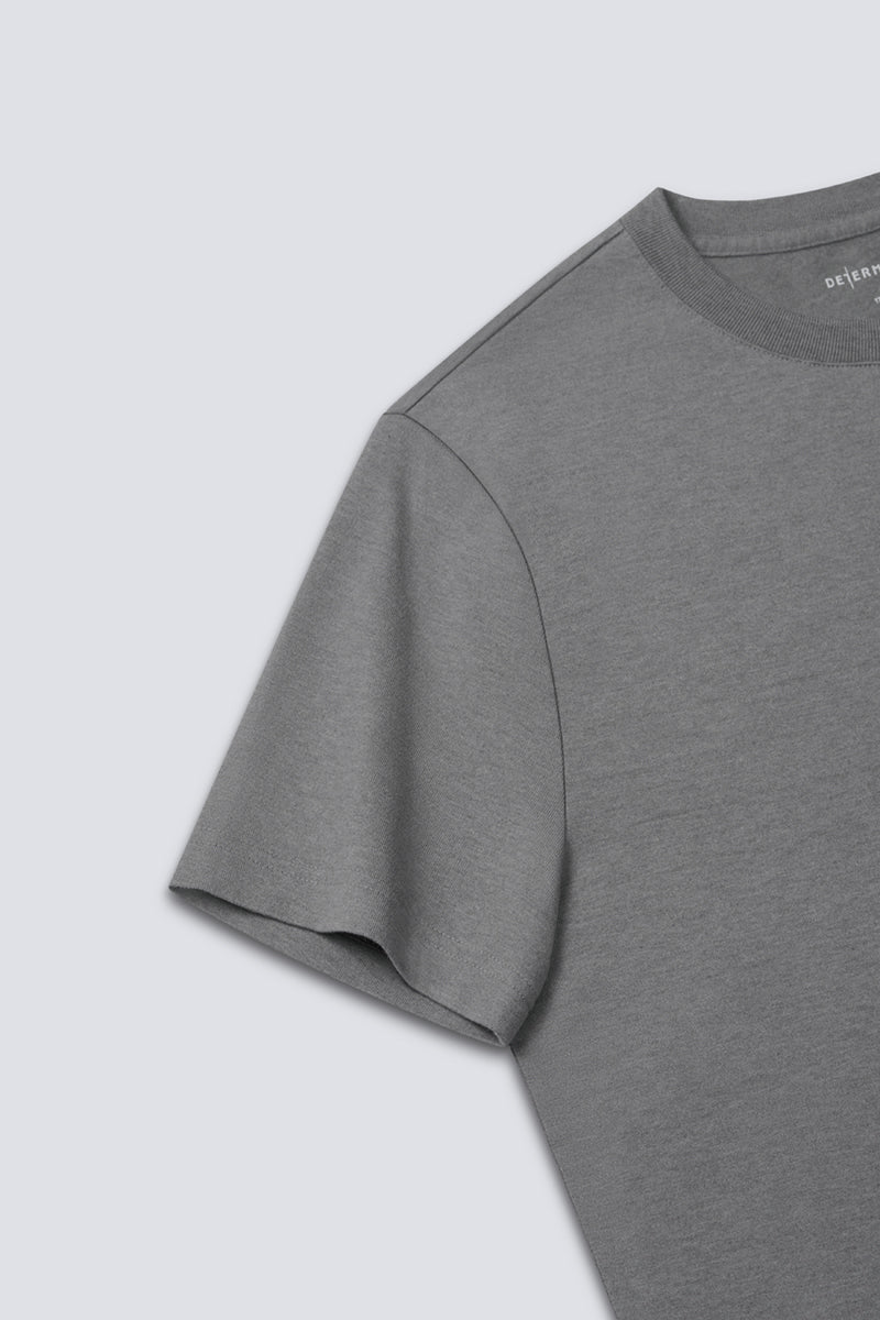 TerraTones Natural Dye Crew Neck T-Shirt | Stone Grey 58301J