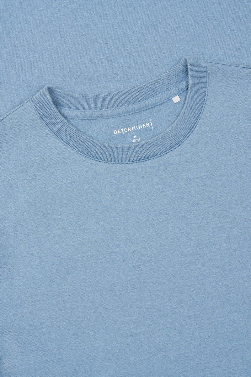 TerraTones Natural Dye Crew Neck T-Shirt | Indigo Blue 12140J