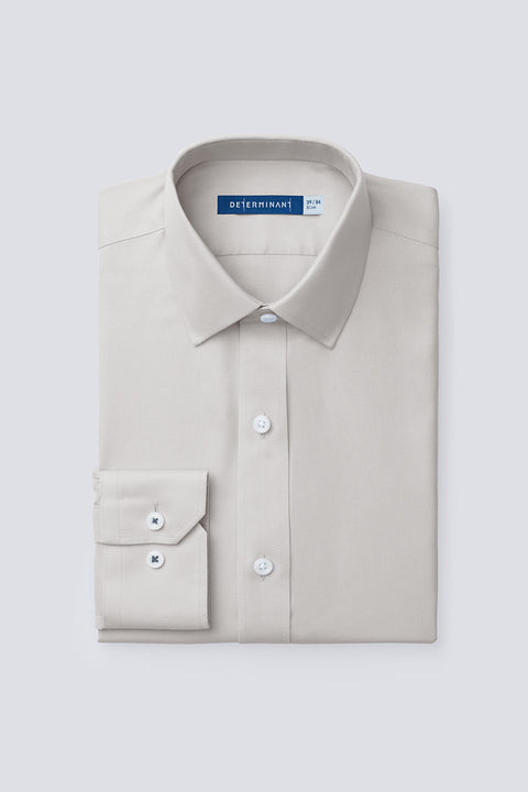 VISDRY™ Dobby Dress Shirt | Light Grey GYE128