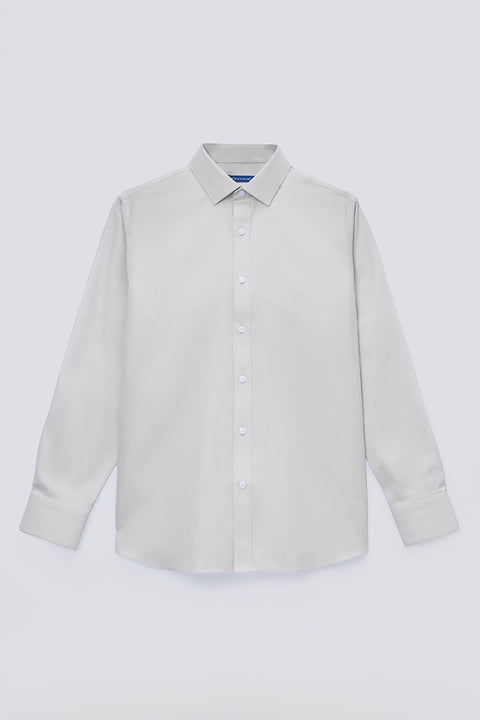 VISDRY™ Dobby Dress Shirt | Light Grey GYE128